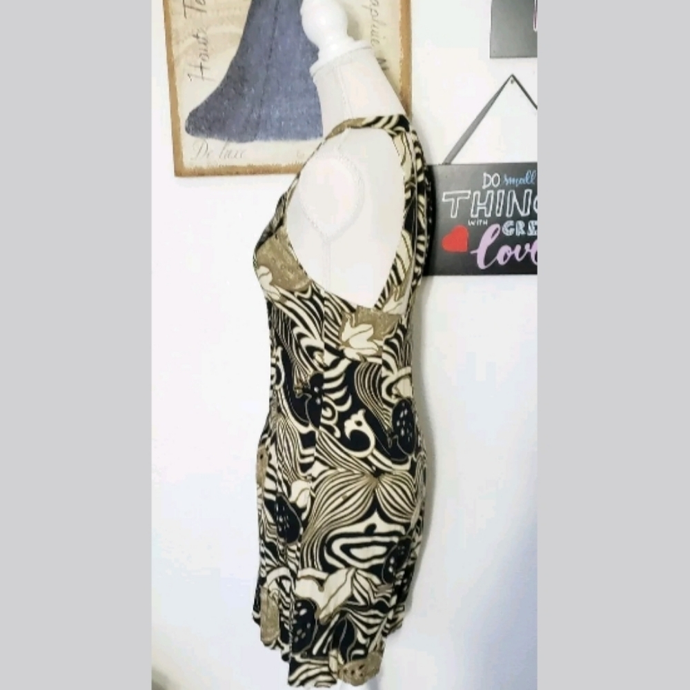 Styleworks Brown Strappy Back Sleeveless Romper 6 - Picture 3 of 8